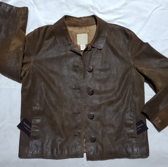 J. JILL leather jacket - Picture 1 of 6